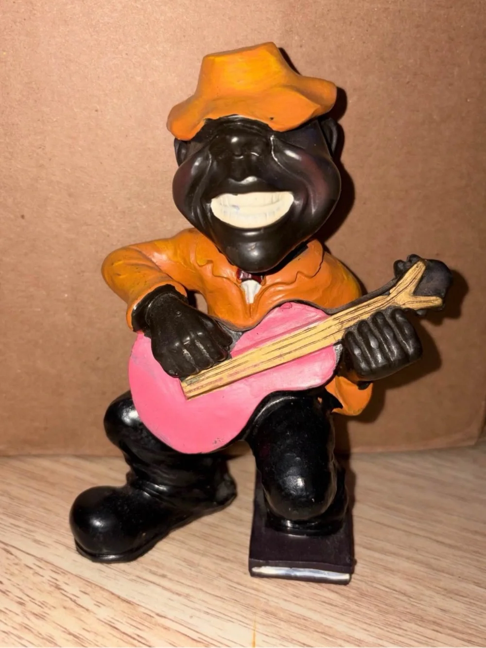 Orange and Pink Guitarist Collectible figure